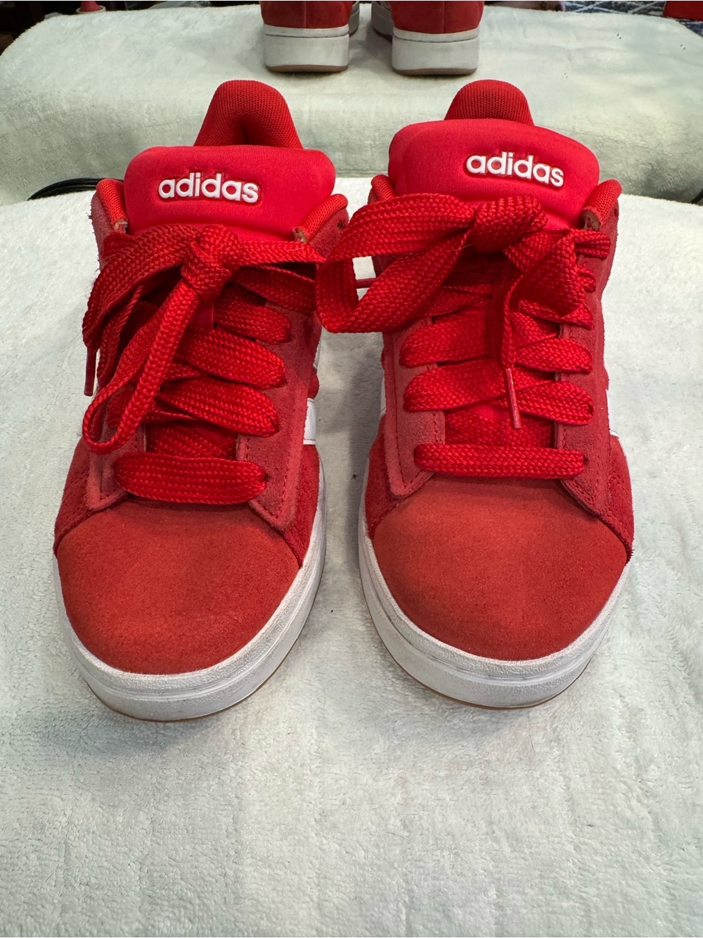 adidas women’s Red Low-Top Sneakers